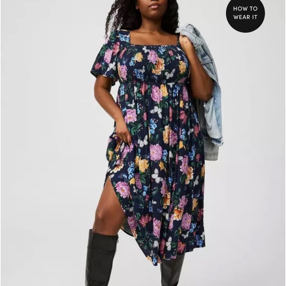 Floral Off-Shoulder Dress NWT